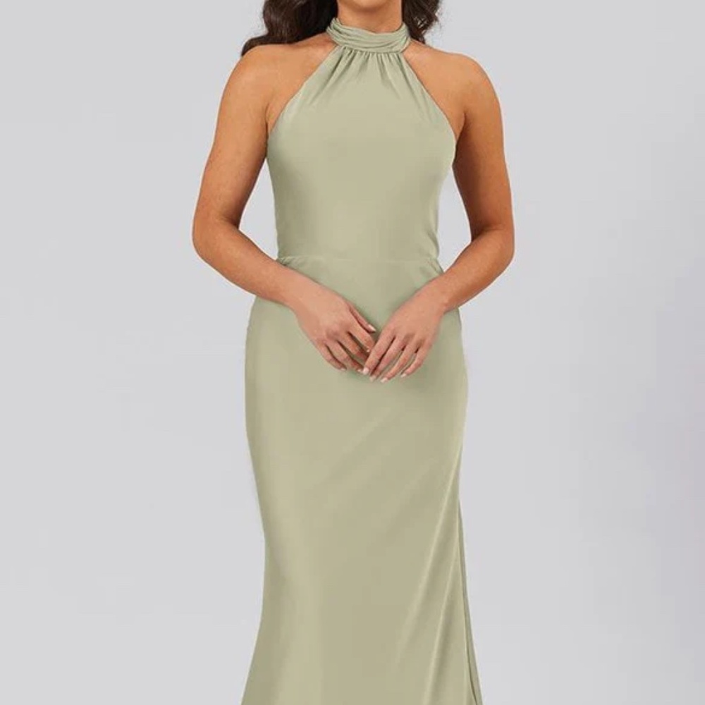 Kennedy Blue Rory Dusty Sage  satin bridesmaid dress